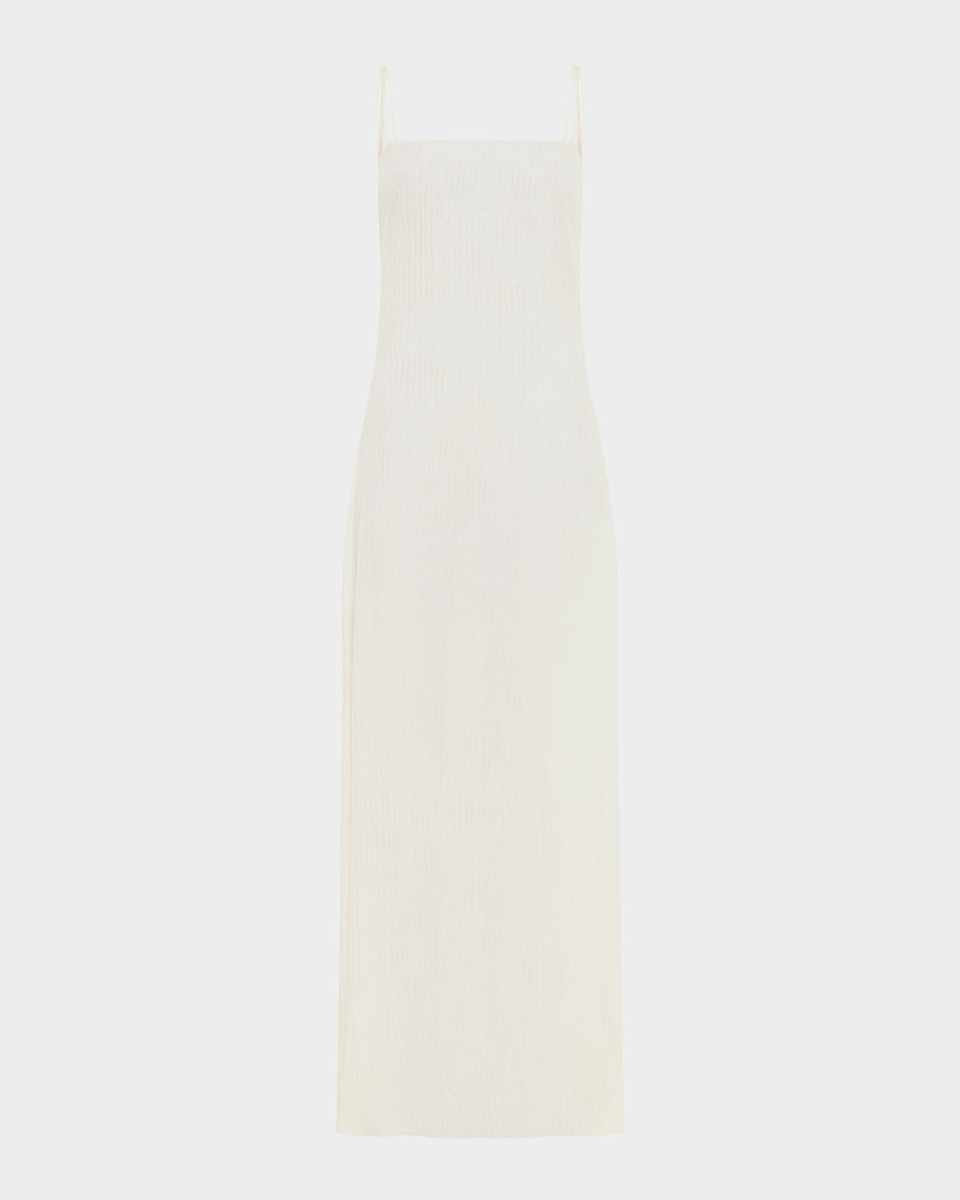Avebury Pleated Silk Maxi Slip Dress